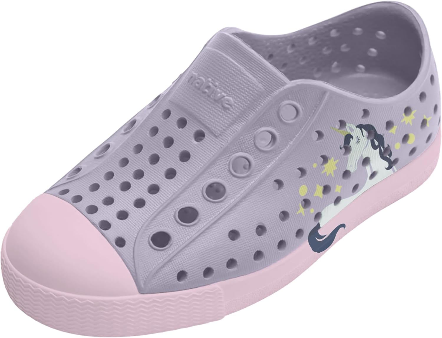 Детские кроссовки Native Shoes унисекс Jefferson Sugarlite Block (для малышей), фиолетовый/розовый — фото 3