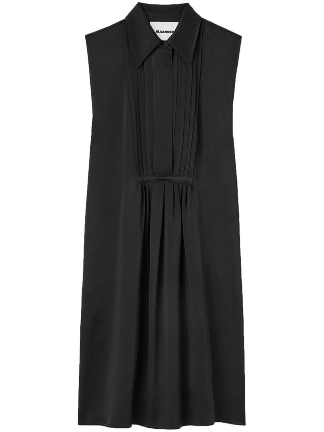 

Jil Sander атласное платье, черный