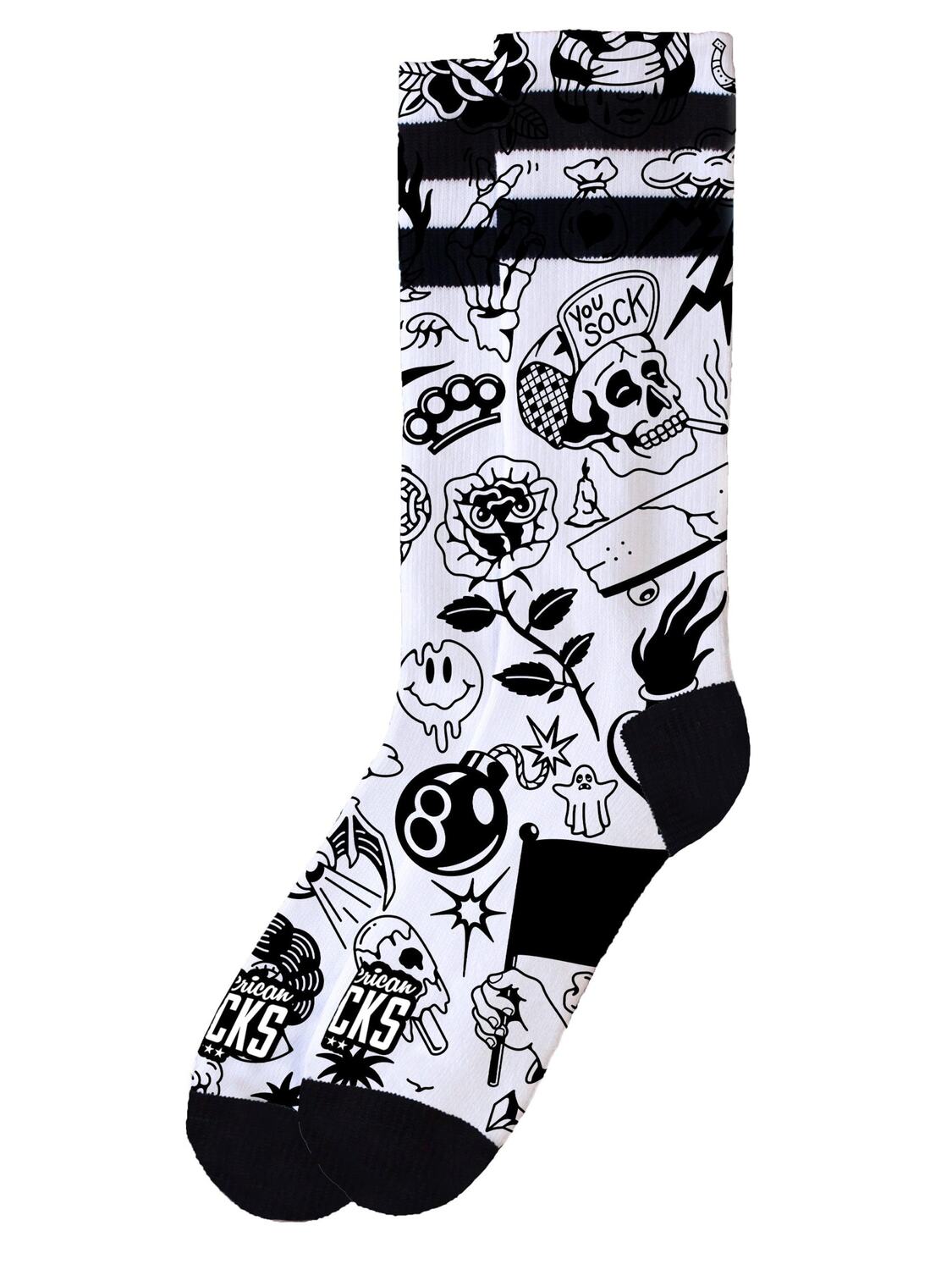 

American Socks Носки 'Worth It' в черном цвете