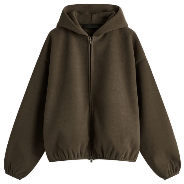 

Куртка-Бомбер с капюшоном и начесом Fear Of God Essentials, коричневый