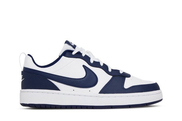 Кроссовки Nike Court Borough Low 2 GS 'White Signal Blue', синий — фото 2