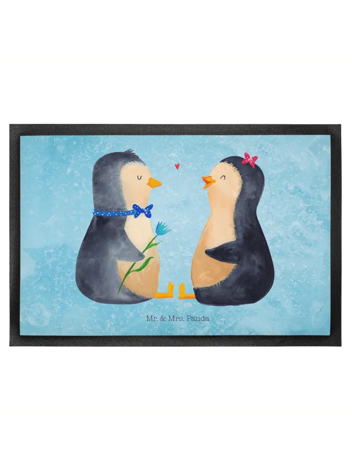 

Коврик для ног Mr. & Mrs. Panda, цвет eisblau