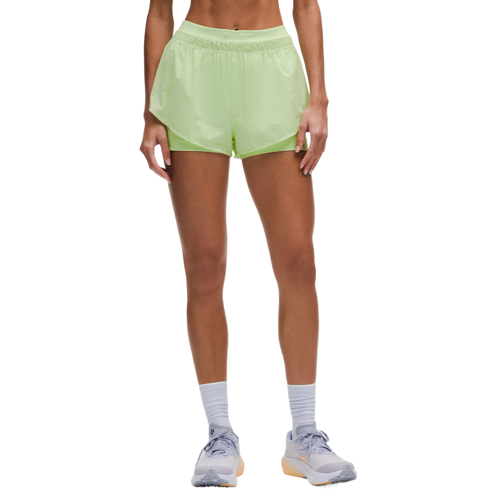 

Женские спортивные шорты 3' Lululemon, зеленый