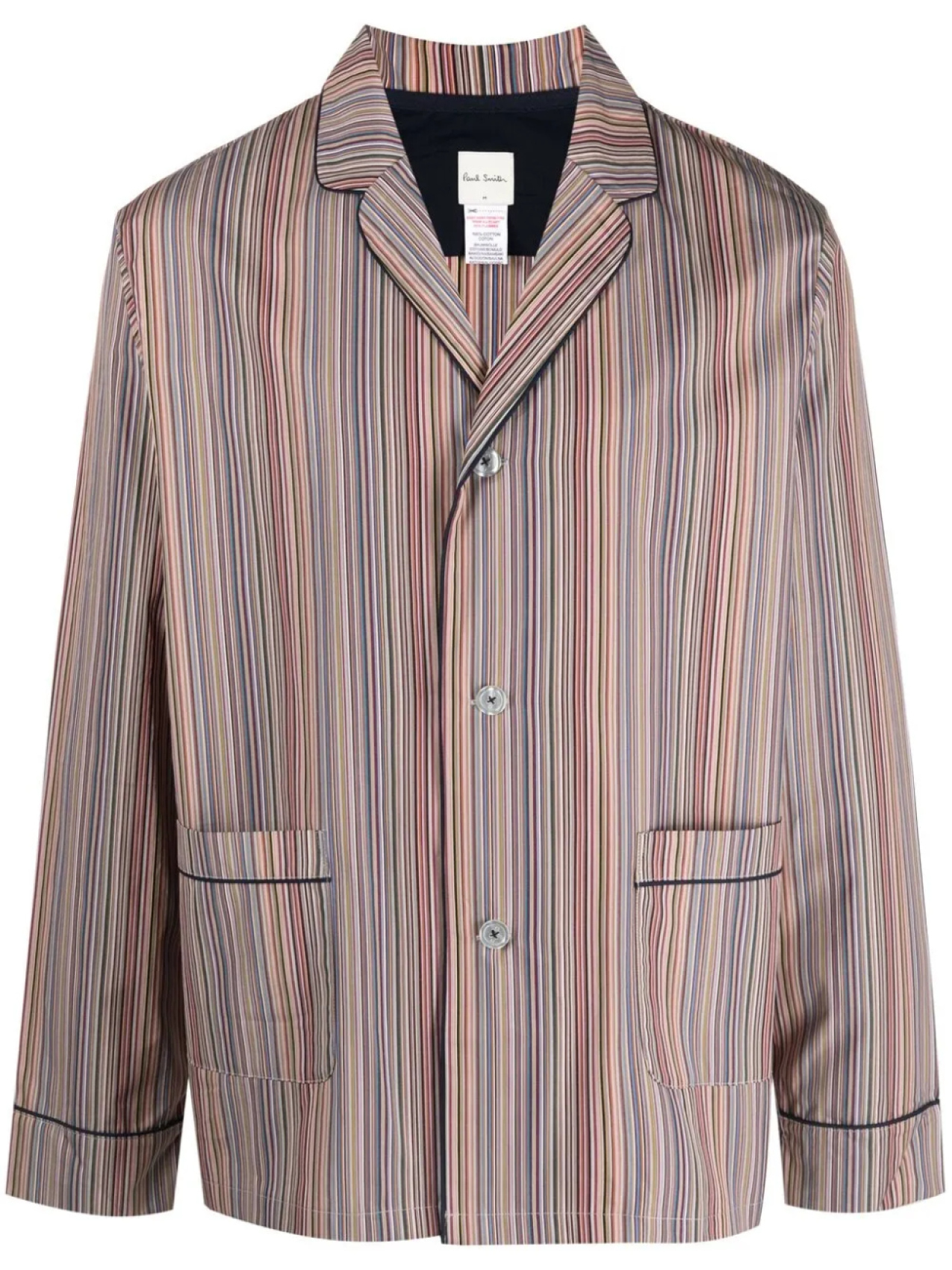 

Paul Smith пижама в полоску Artist Stripe, нейтральный