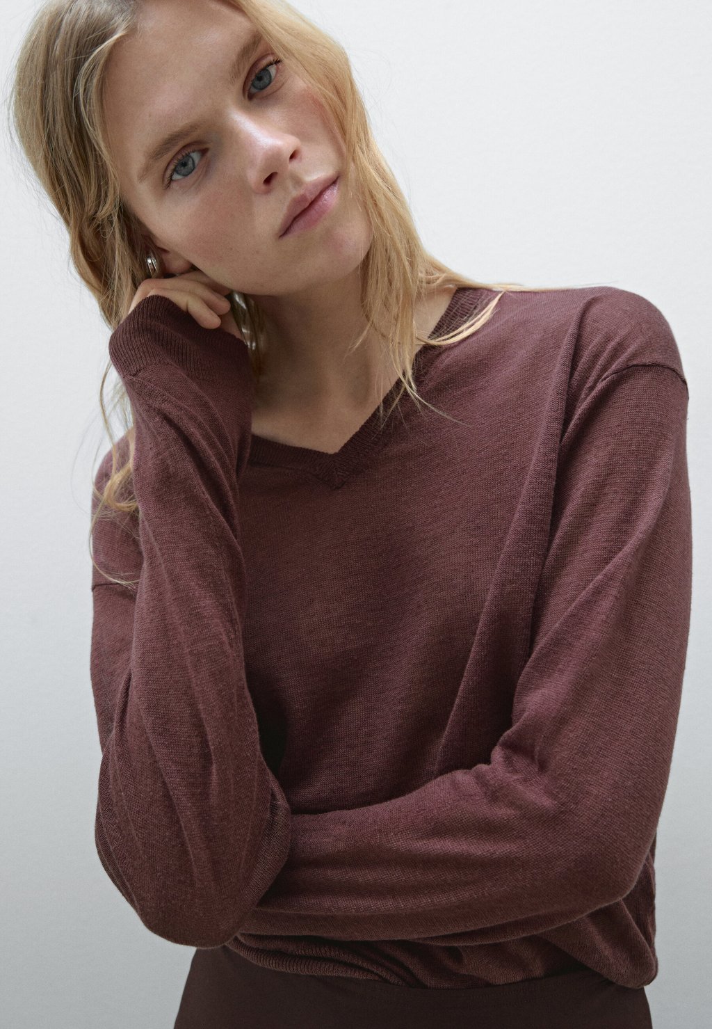 

Джемпер Massimo Dutti, бургундия