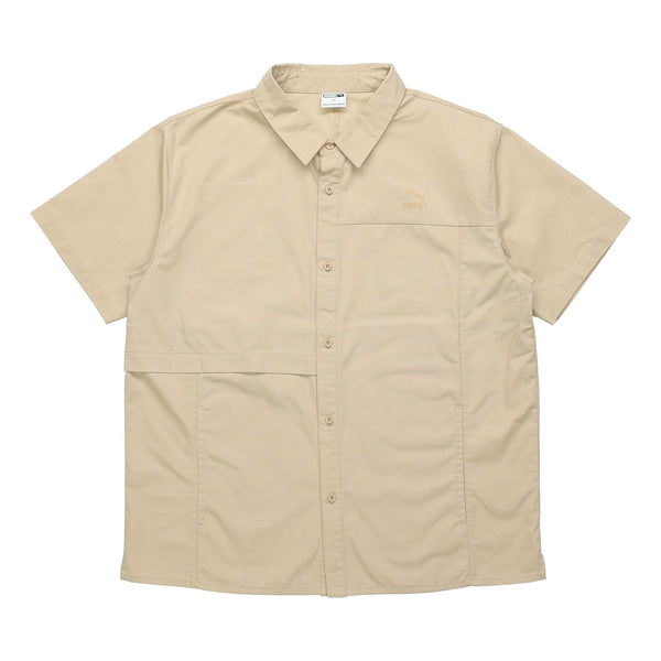 

Рубашка поло classics oversized short sleeve polo shirt 'beige' Puma, бежевый