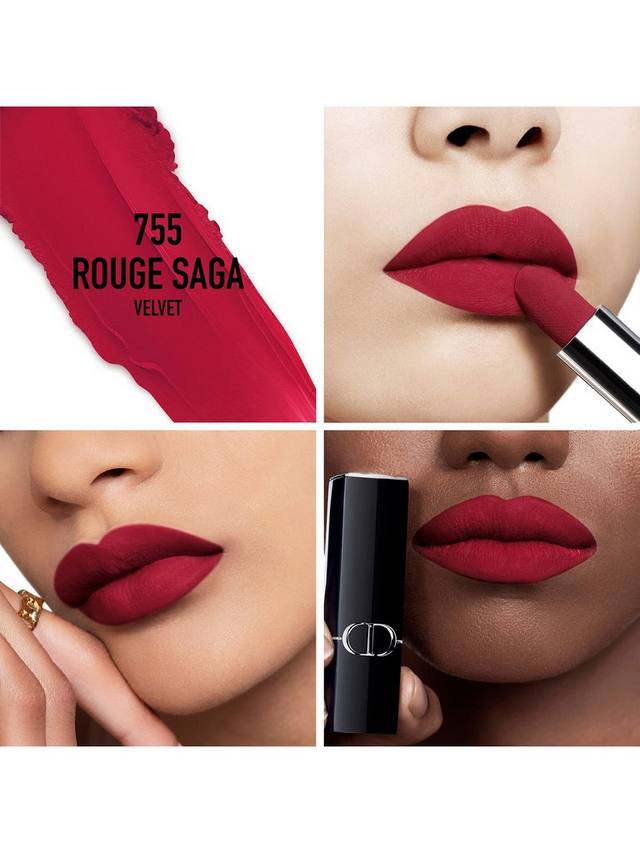 Помада Rouge Dior Couture Colour — бархатное покрытие DIOR, 755 Rouge Saga — фото 2