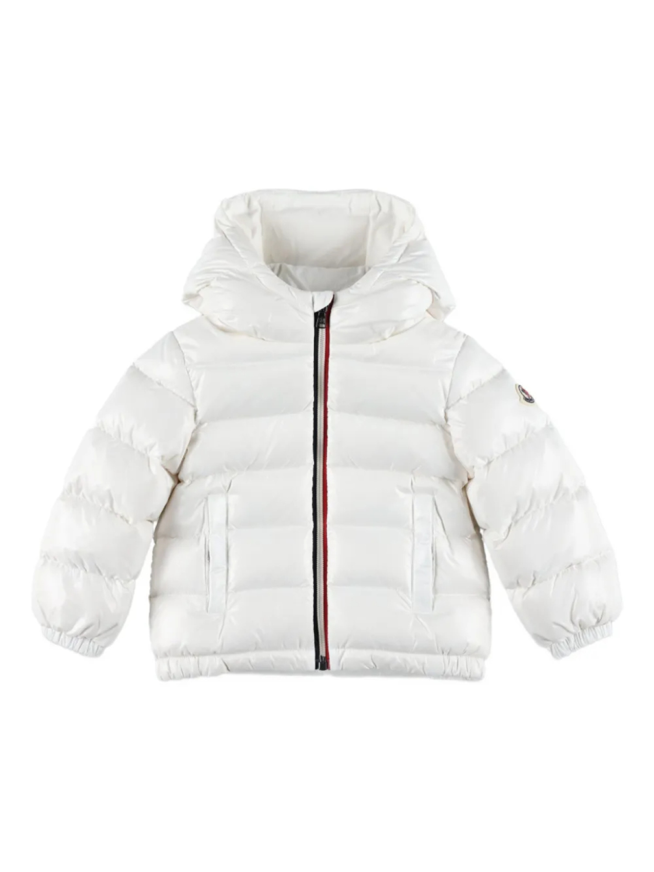 

Куртка с капюшоном из хлопковой смеси Moncler Enfant New Aubert, белый