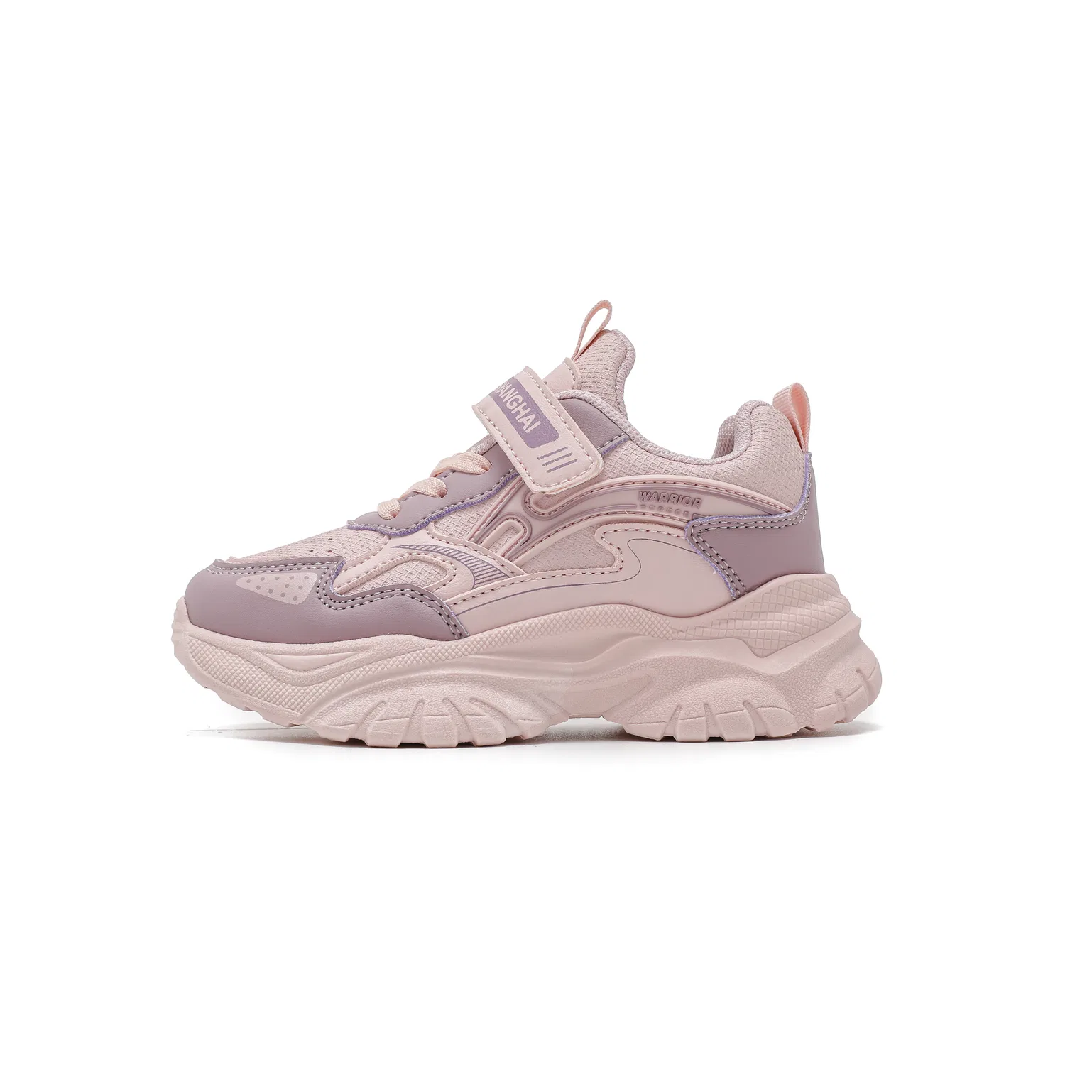 Детские повседневные кроссовки с амортизацией и износостойкостью WARRIOR, Pink Purple