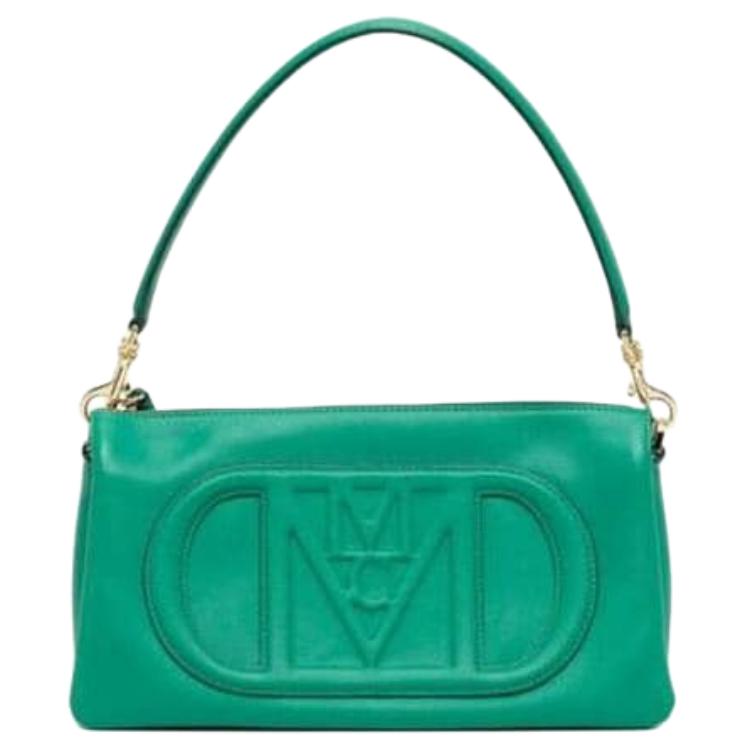 

Кожаная Кроссбоди Сумка Через Плечо Маленького Размера Женская Зеленая MCM