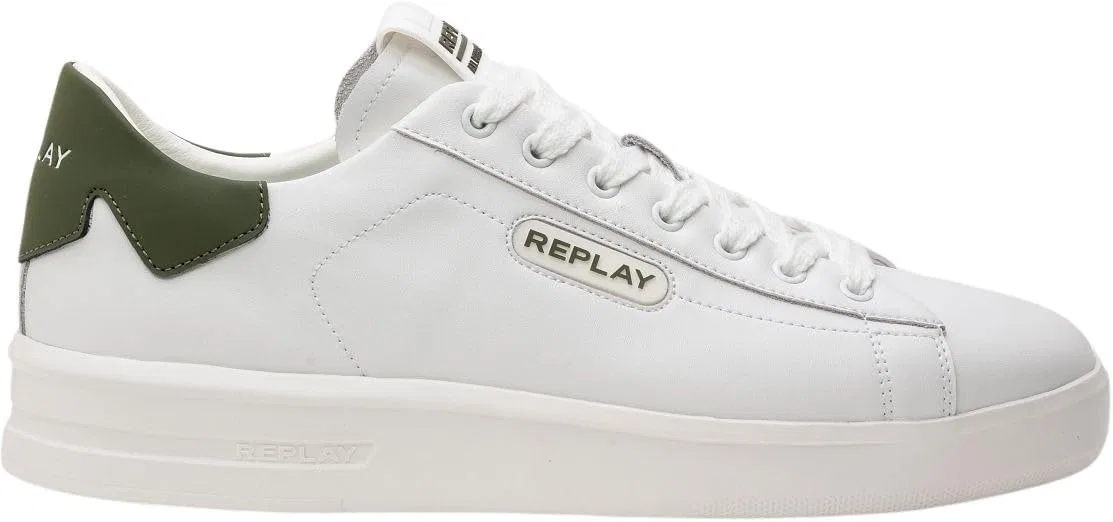 Мужские кроссовки REPLAY Gmz4o .000.c0005l, 071 White Green — фото 3