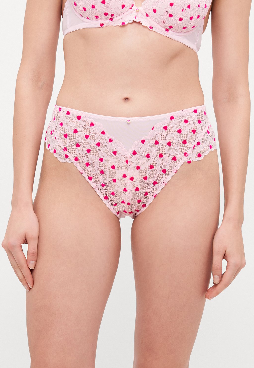 

Трусы PLANET FLOCKED HIGH WAIST BRAZILIAN Ann Summers, розовый