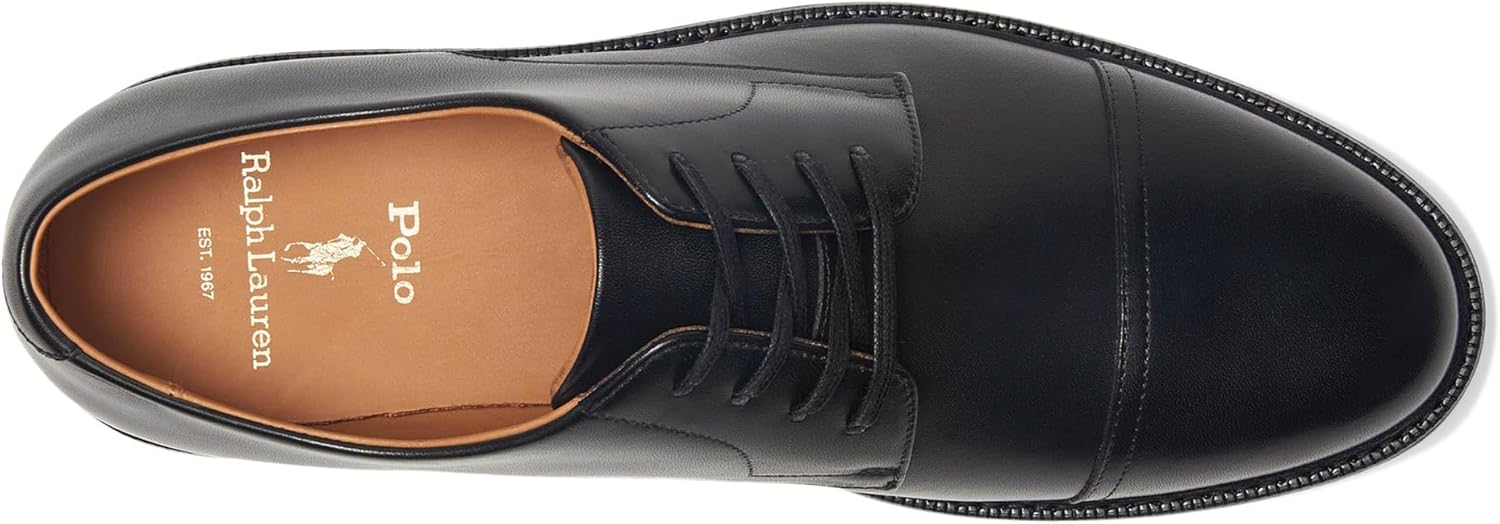 Polo Ralph Lauren мужские туфли Asher с мыском, Black — фото 2
