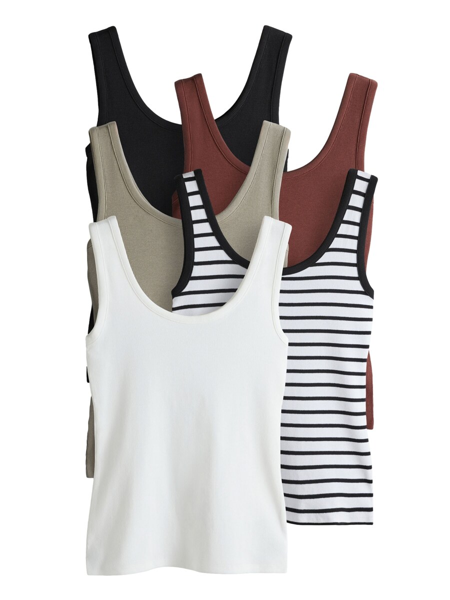 

Топ The Set, цвет Khaki/Burgundy/Black/White