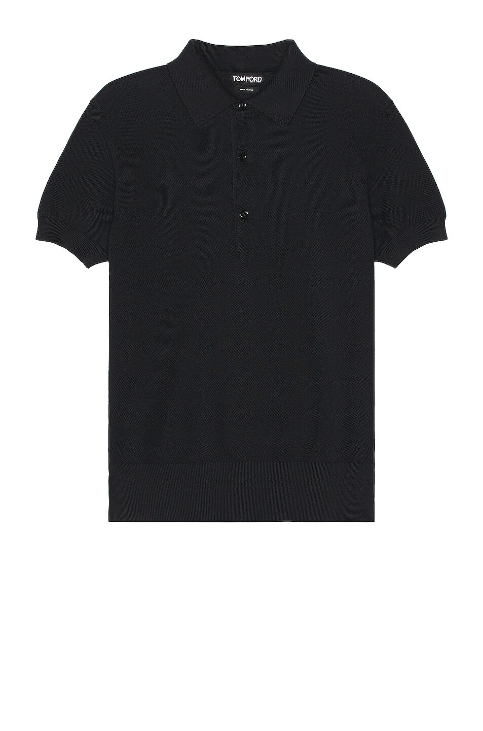 

Поло Tom Ford Silk Cotton Piquet Ss, черный