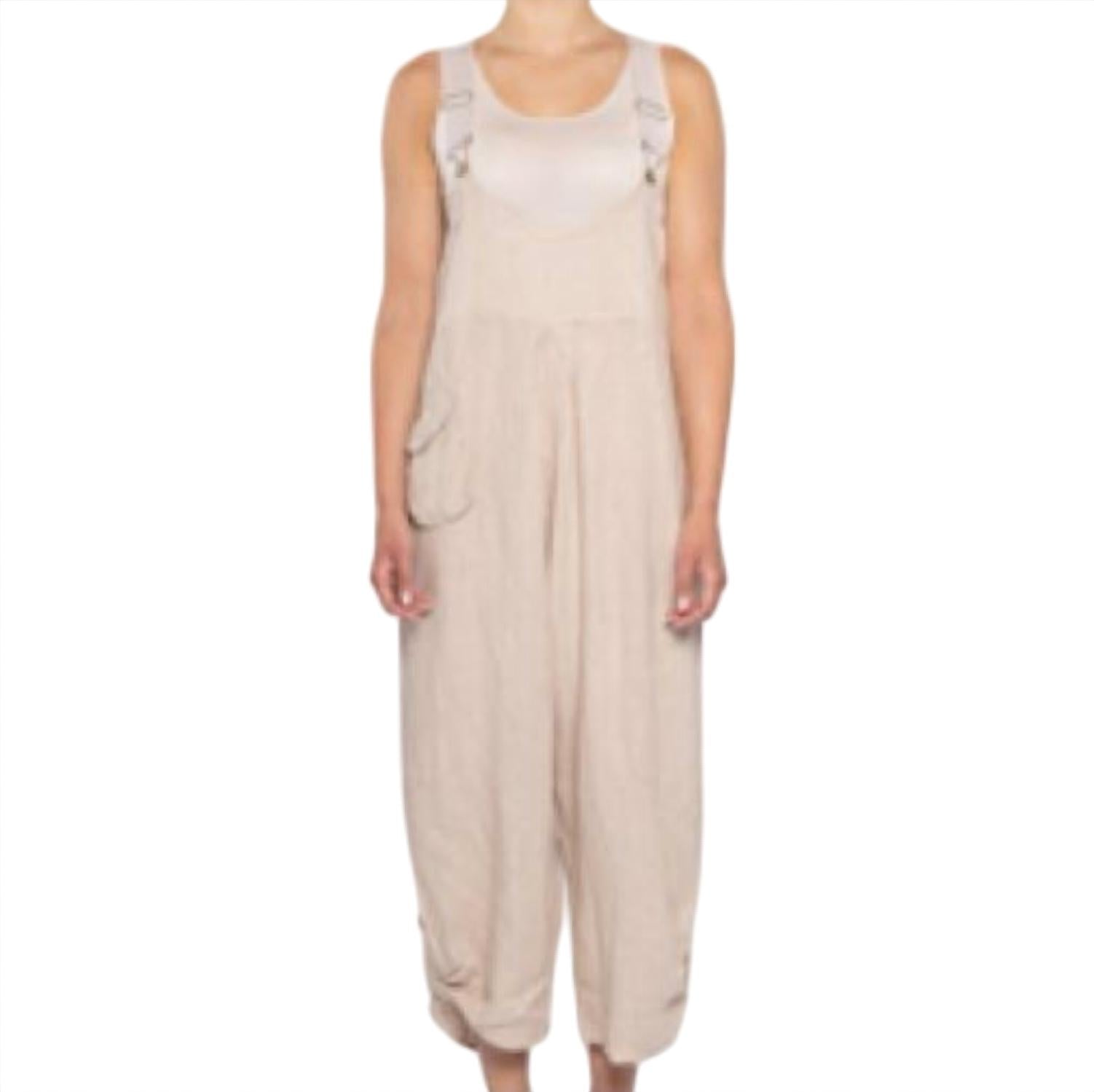 

Льняной комбинезон в песочном цвете Eternelle, Sand