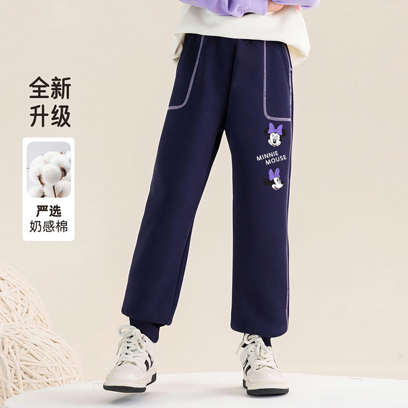 Disney Детские вязаные спортивные штаны для детей 3-7 лет Navy Blue — фото 4