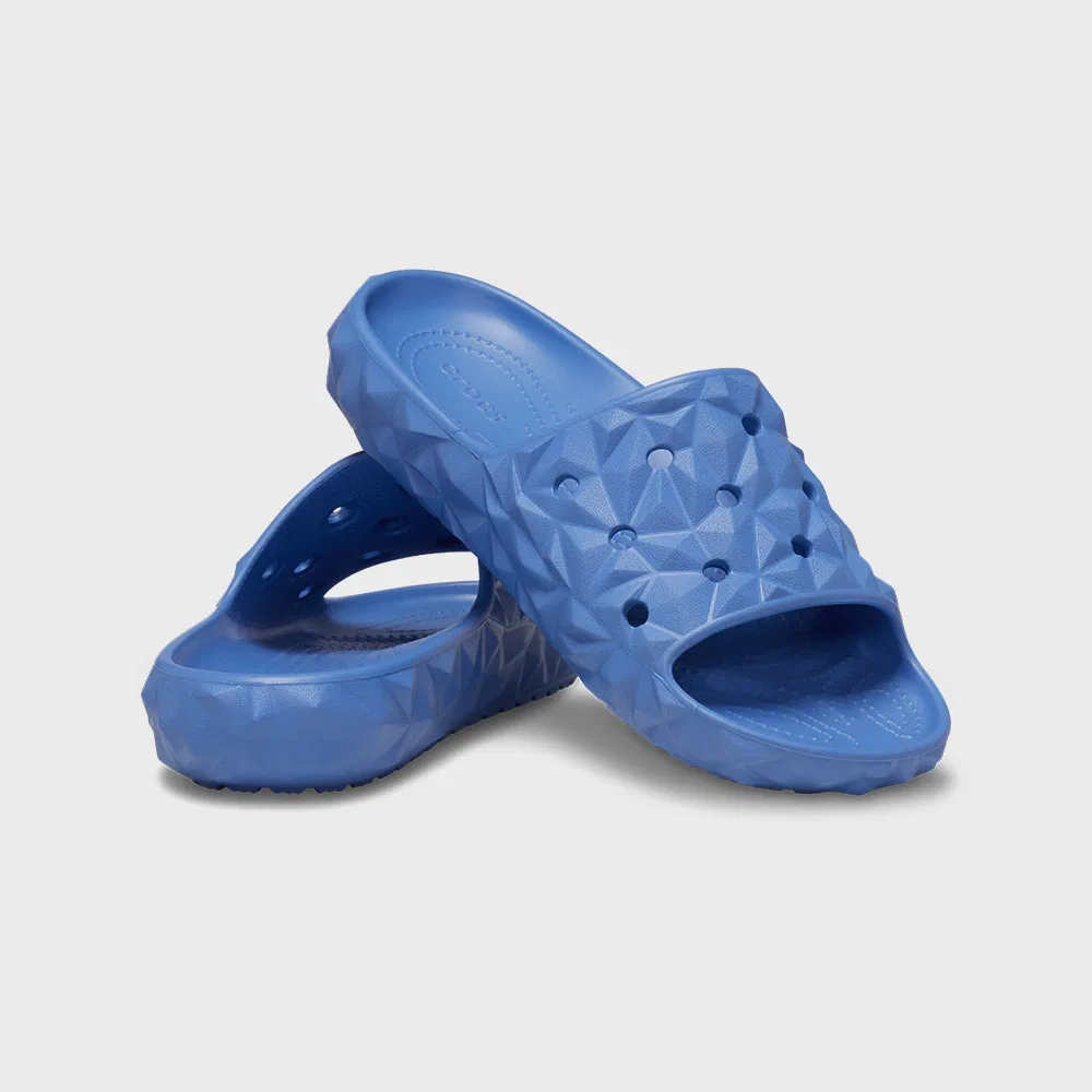 Мужские слайды Crocs Classic Geometric Slide V2, электрический синий
