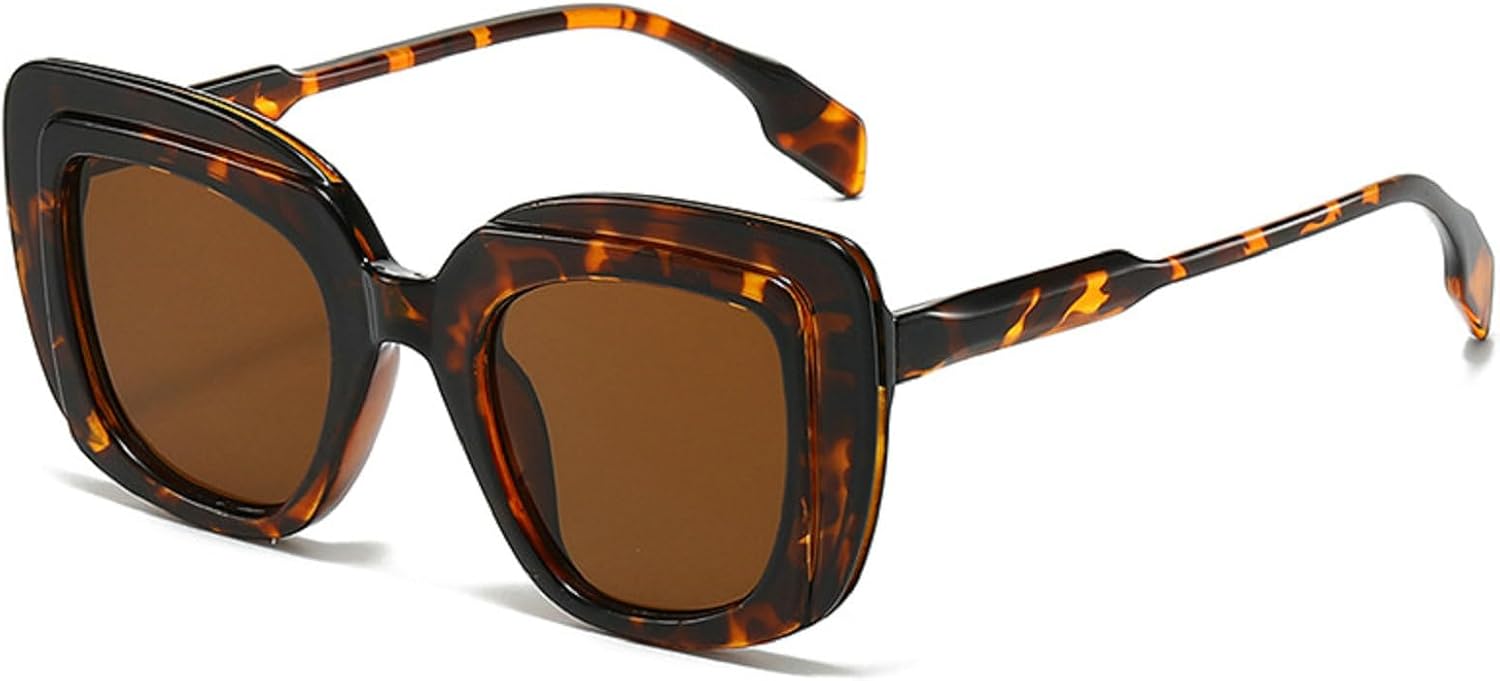 

Солнцезащитные очки в стиле панк Y2K, квадратная оправа, для женщин и мужчин, 2024 год, роскошные винтажные солнцезащитные очки в прямоугольной оправе для женщин Melrose, Leopard