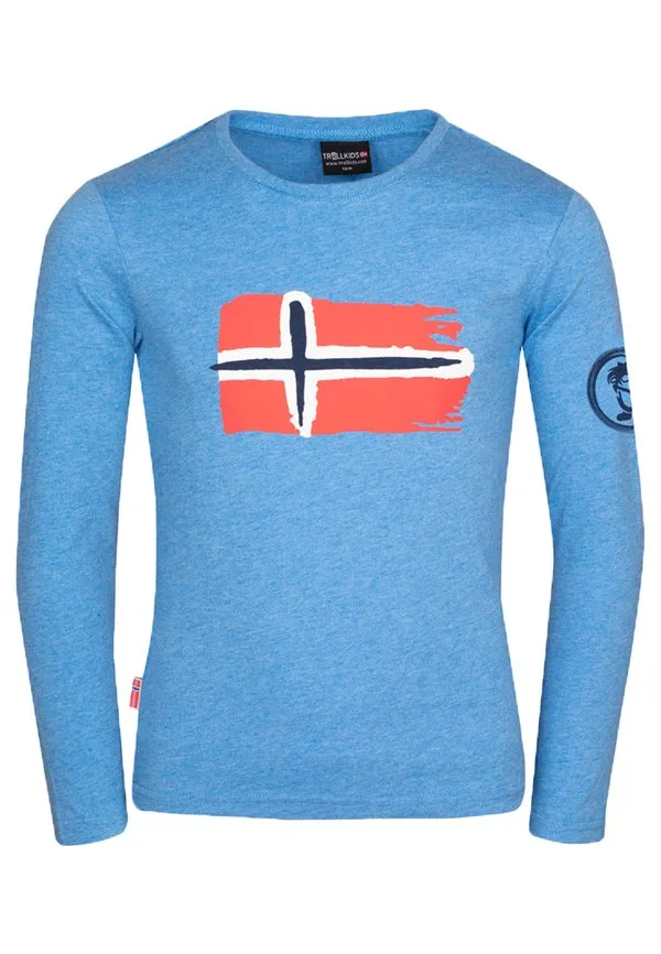 Топ с длинными рукавами oslo Trollkids, Medium Blue