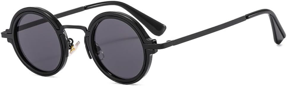 

Солнцезащитные очки в стиле ретро 2027, маленькие круглые, панк, для женщин и мужчин, винтажные солнцезащитные очки, модные модели, защита от ультрафиолета UV400 MTZJH, Black Red