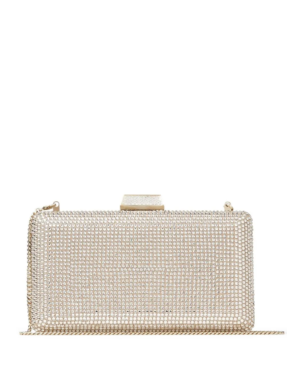 

Клатч Clemmie с кристаллами JIMMY CHOO, нейтральный