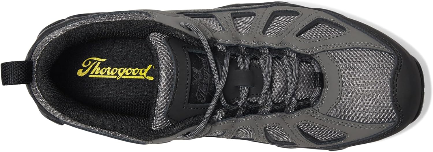 Мужские туфли Thorogood Crosstrex Series SD Oxford с композитным защитным носком, походные ботинки, черный/серый — фото 2