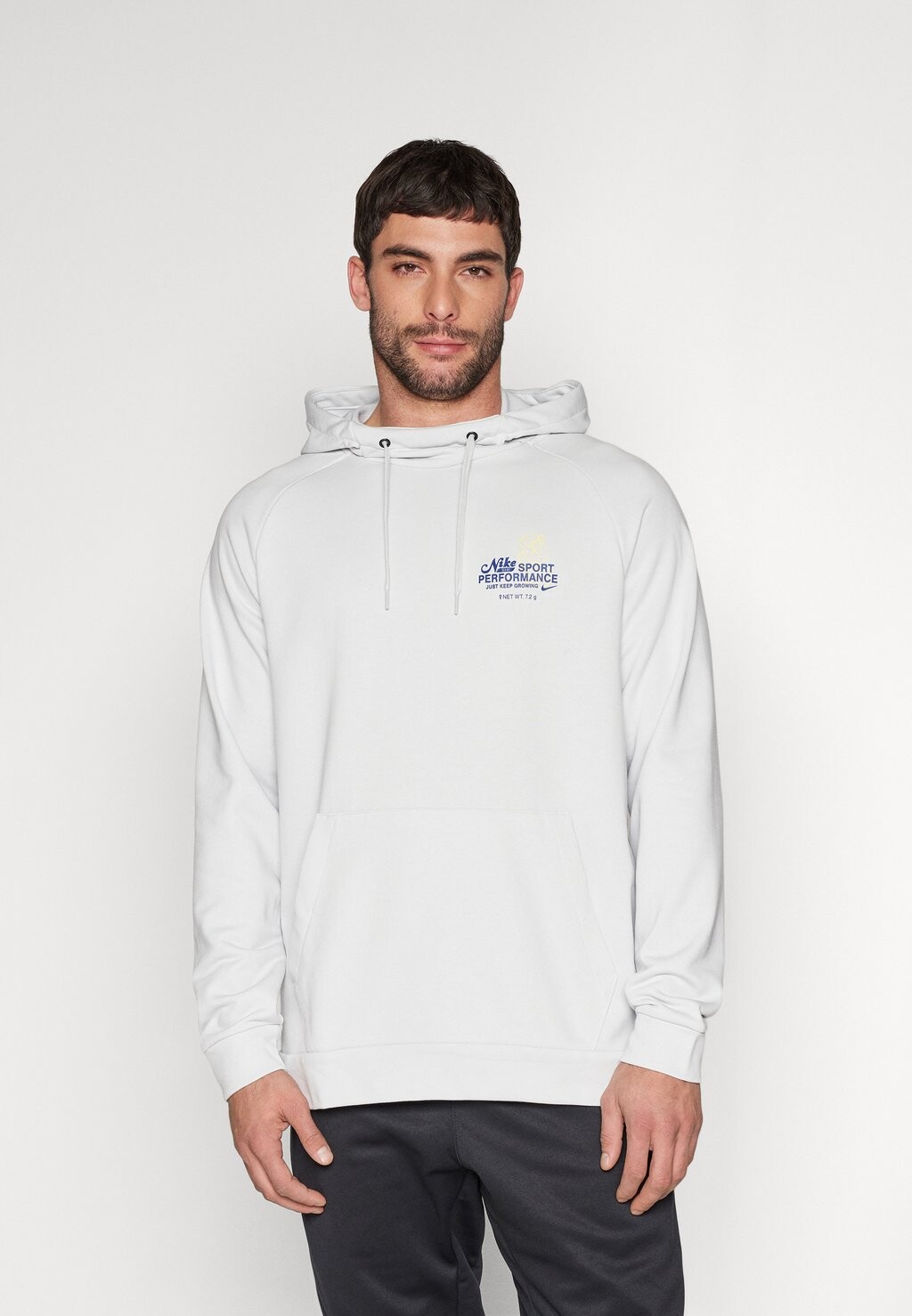 

Свитшот Nike, цвет photon dust/photon dust/deep royal blue