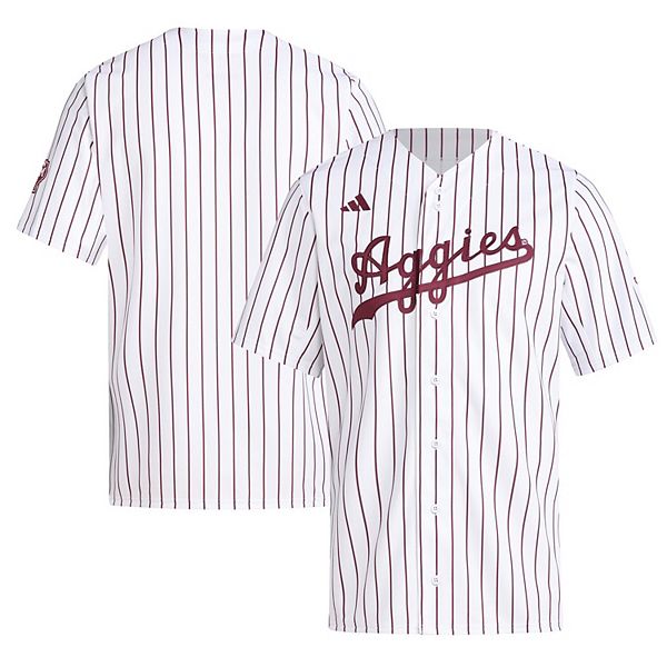 Мужская белая бейсбольная футболка texas a&m aggies replica Adidas — фото 2