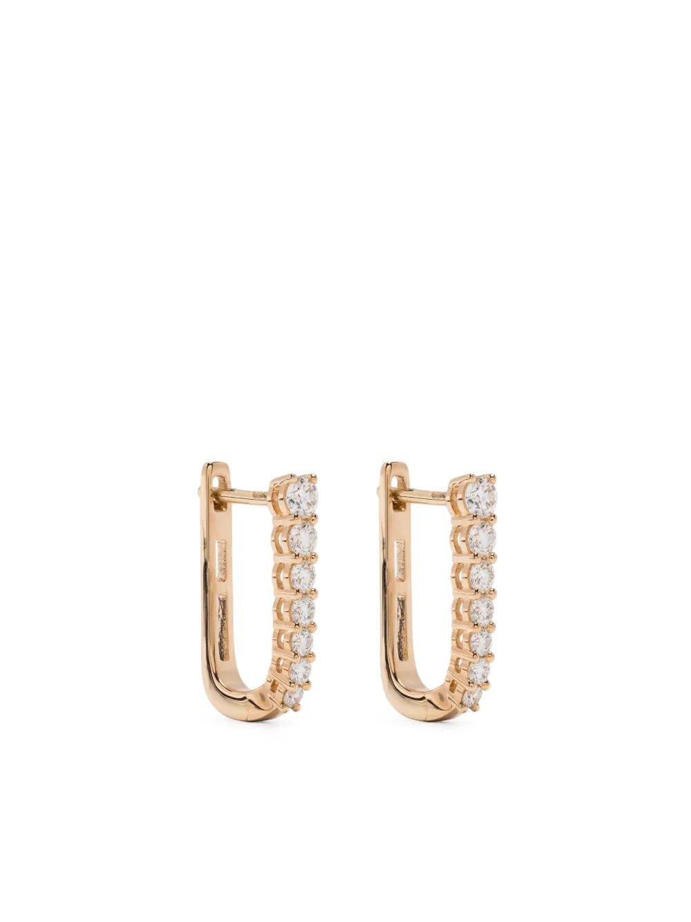 

Серьги-кольца Ava Bea из желтого золота с бриллиантами Dana Rebecca Designs, золотой