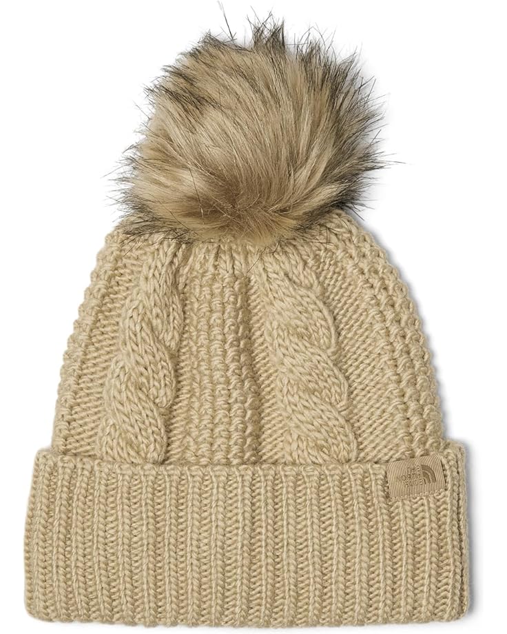 

Шапка The North Face Oh Mega Fur Pom Beanie, цвет Khaki Stone