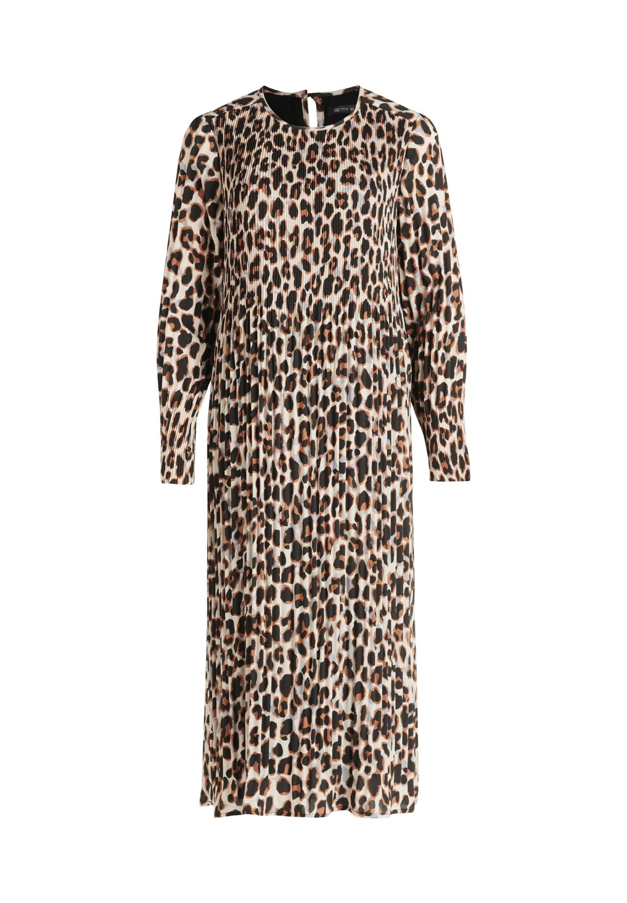 

Плиссированное платье с длинными рукавами BETTY BARCLAY, цвет Beige/grau