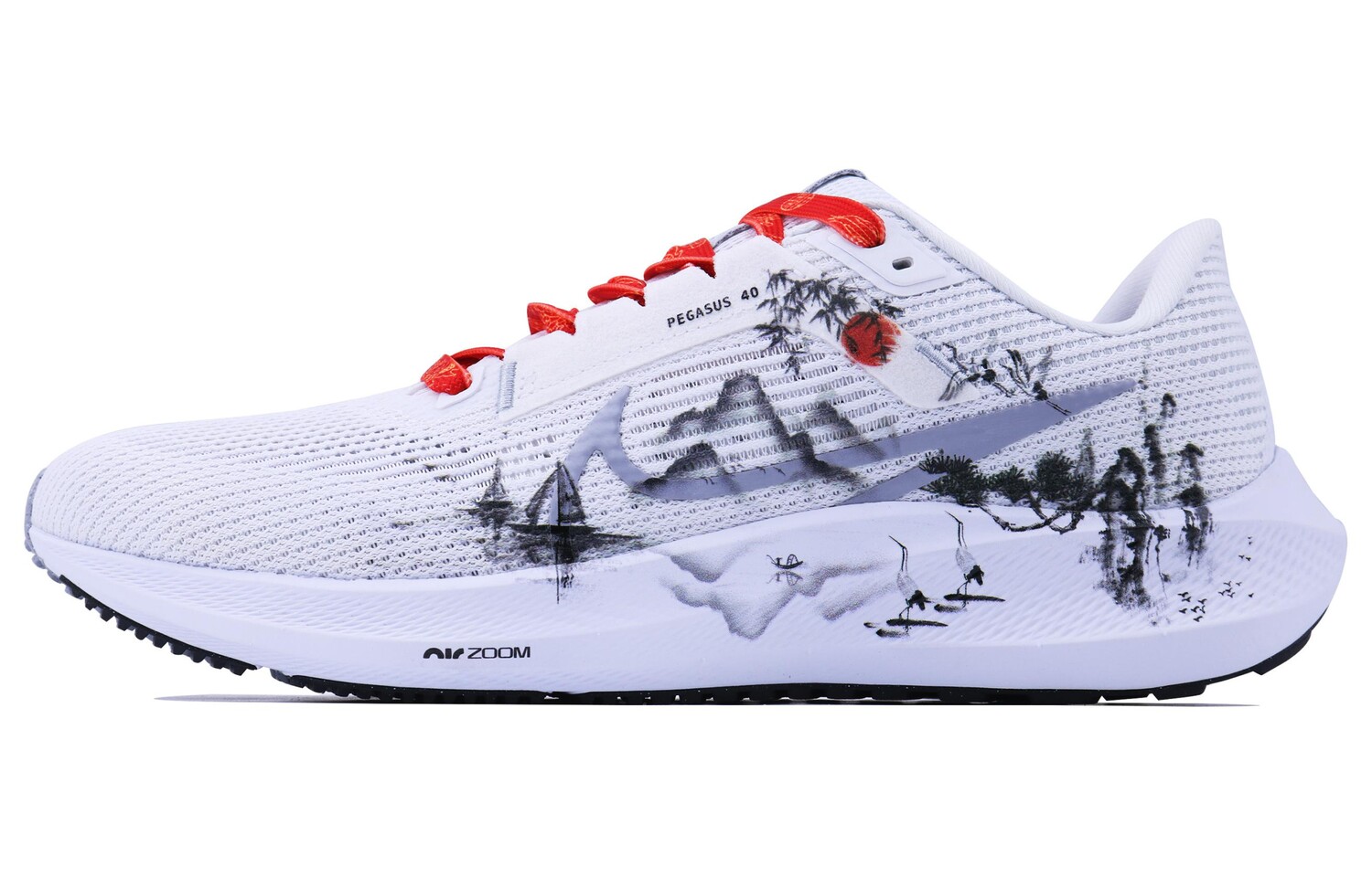 

Кроссовки Air Zoom Pegasus 40 мужские с низким верхом белые/черные Nike