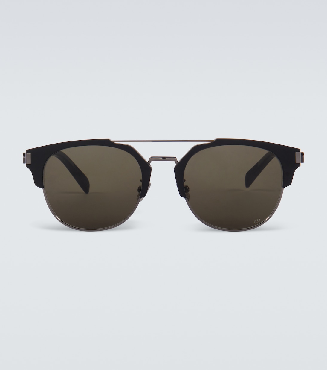 

CD Icon R1U очки в стиле browline Dior Eyewear, matt Black/ Green