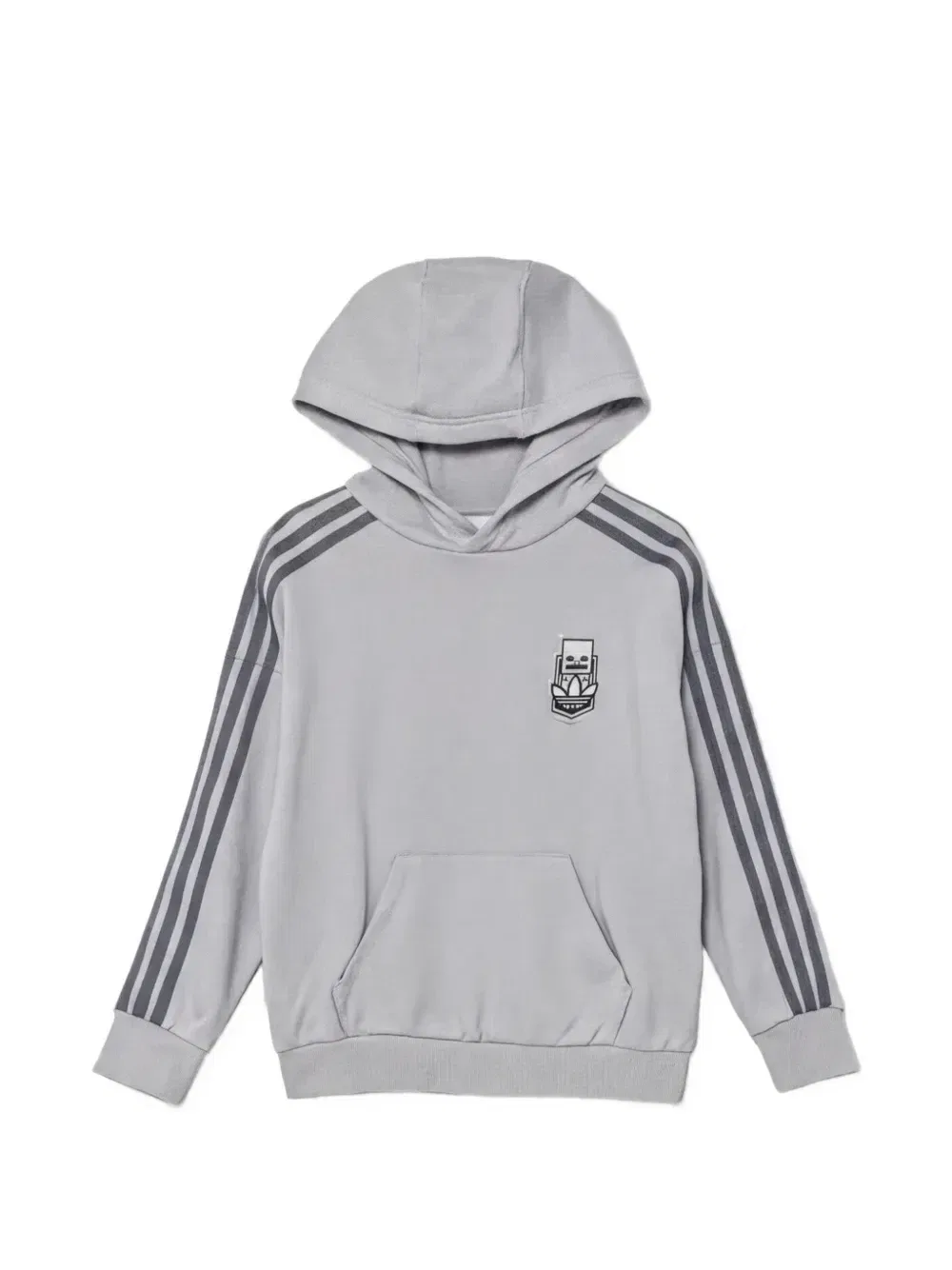 Худи из коллаборации с Minecraft Adidas Kids, серый