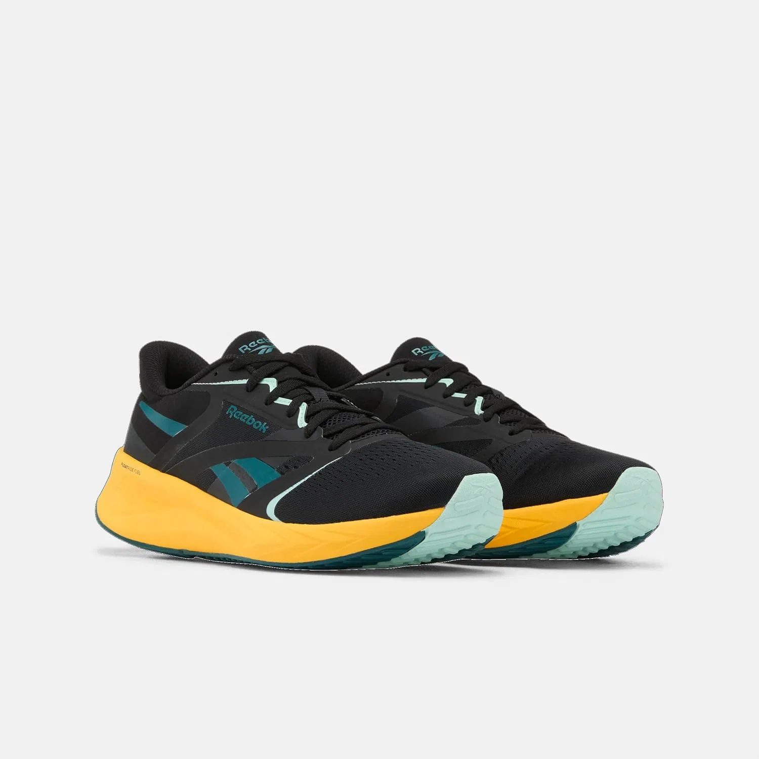 Кроссовки Reebok Unisex Energen Tech Plus 2, Black Golden Haze Glitch Aqua — фото 4