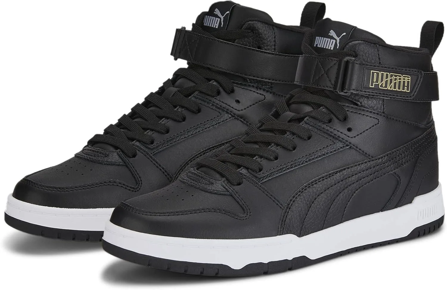 Кроссовки PUMA Unisex RBD Game Trainers, черный/золотой — фото 4