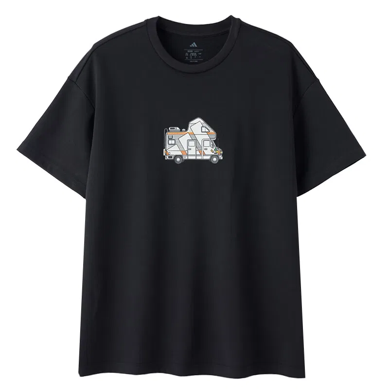 Футболка Terrex унисекс, черная, с круглым вырезом Adidas, Black