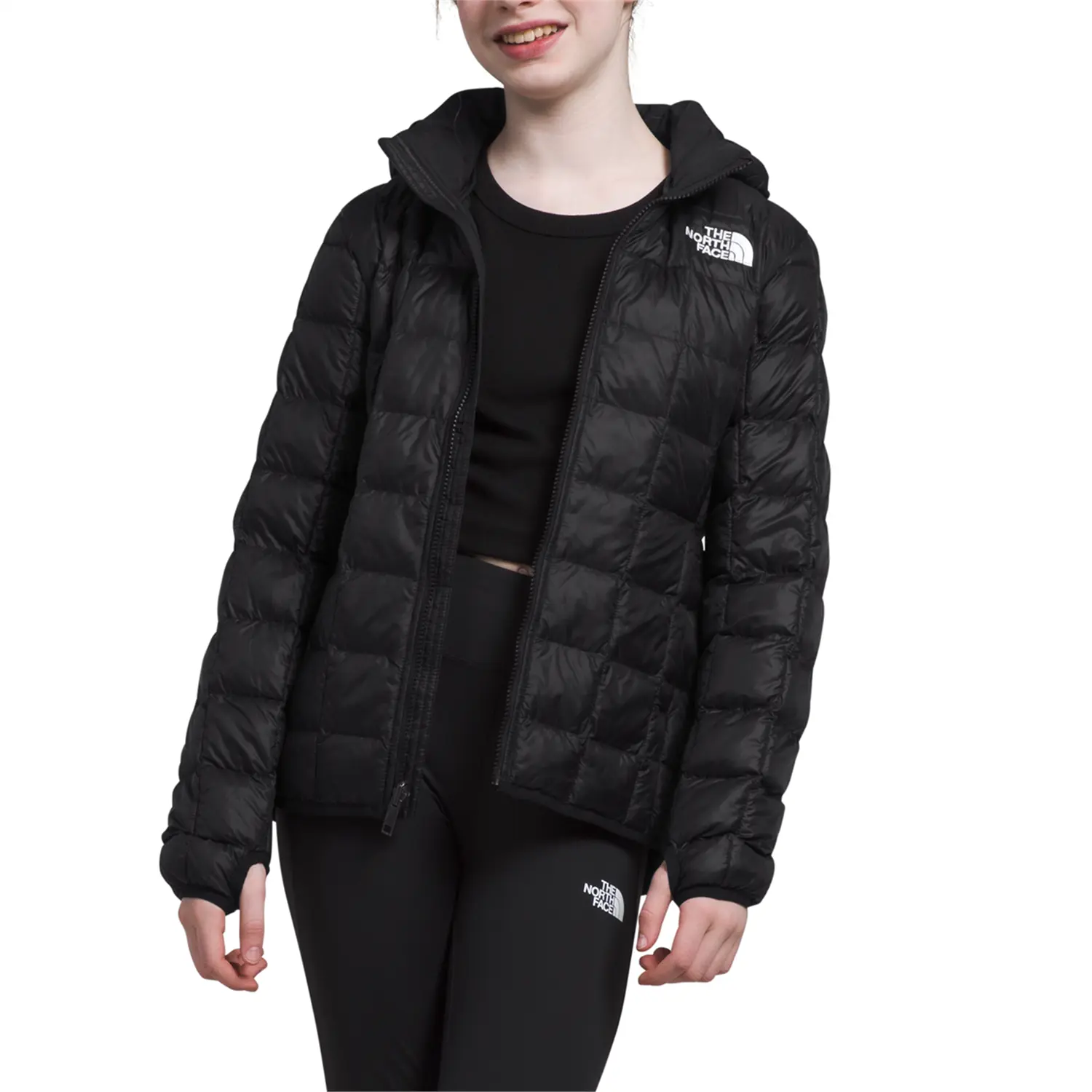 

Куртка The North Face ThermoBall Hooded, черный