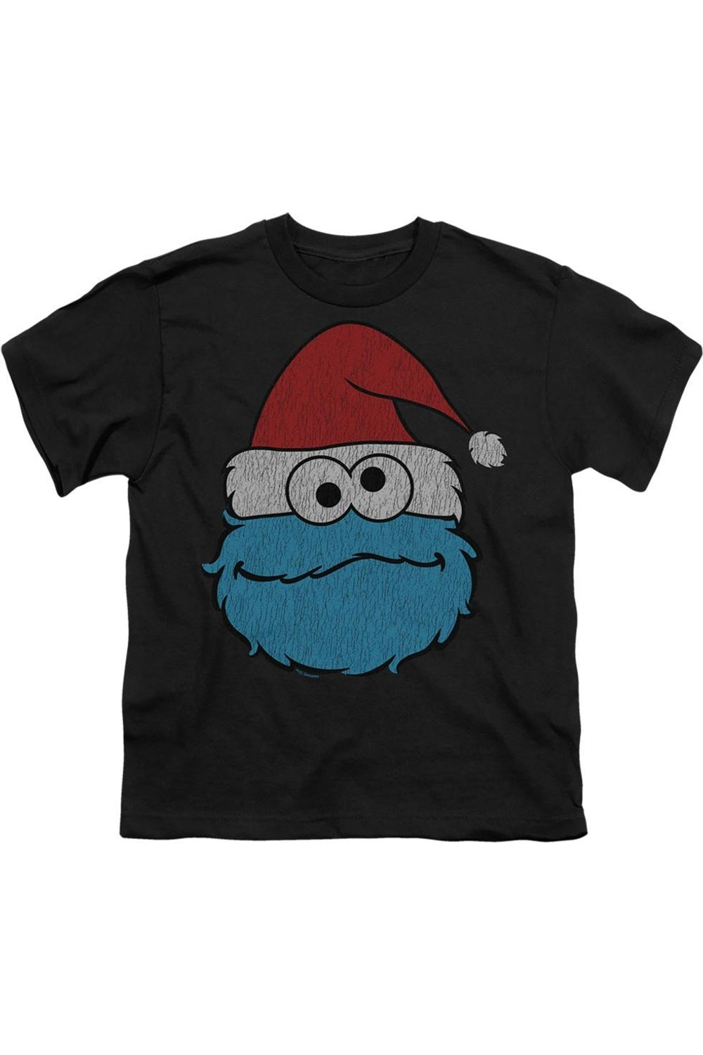

Футболка с коротким рукавом для детей "Печеньковый монстр" из "Улицы Сезам" рождественская Gildan, черный