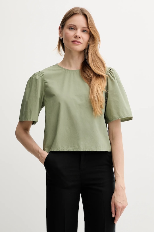 

Хлопковая блузка United Colors Of Benetton, зеленый