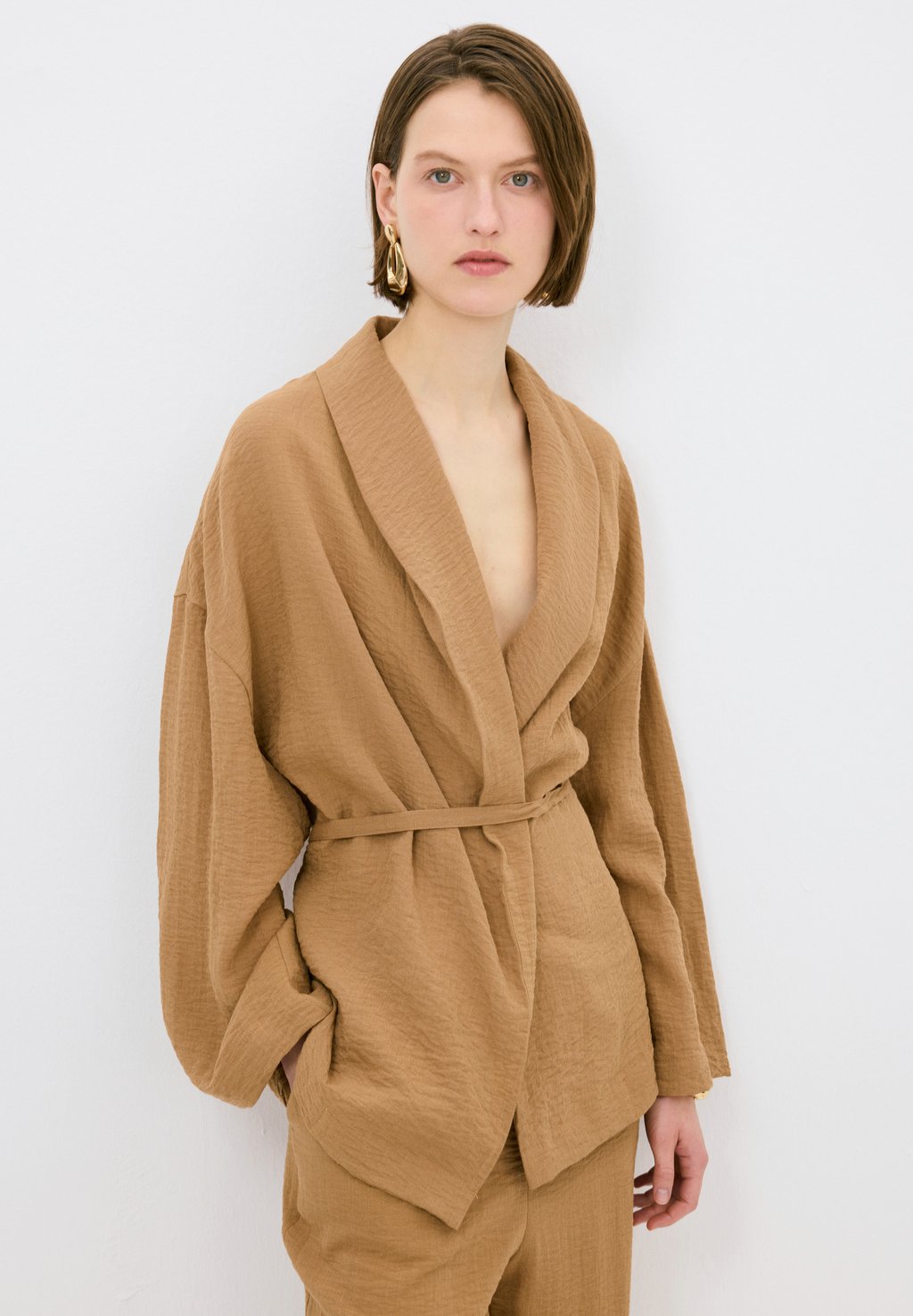 

Летняя куртка SHAWL COLLAR adL, коричневый
