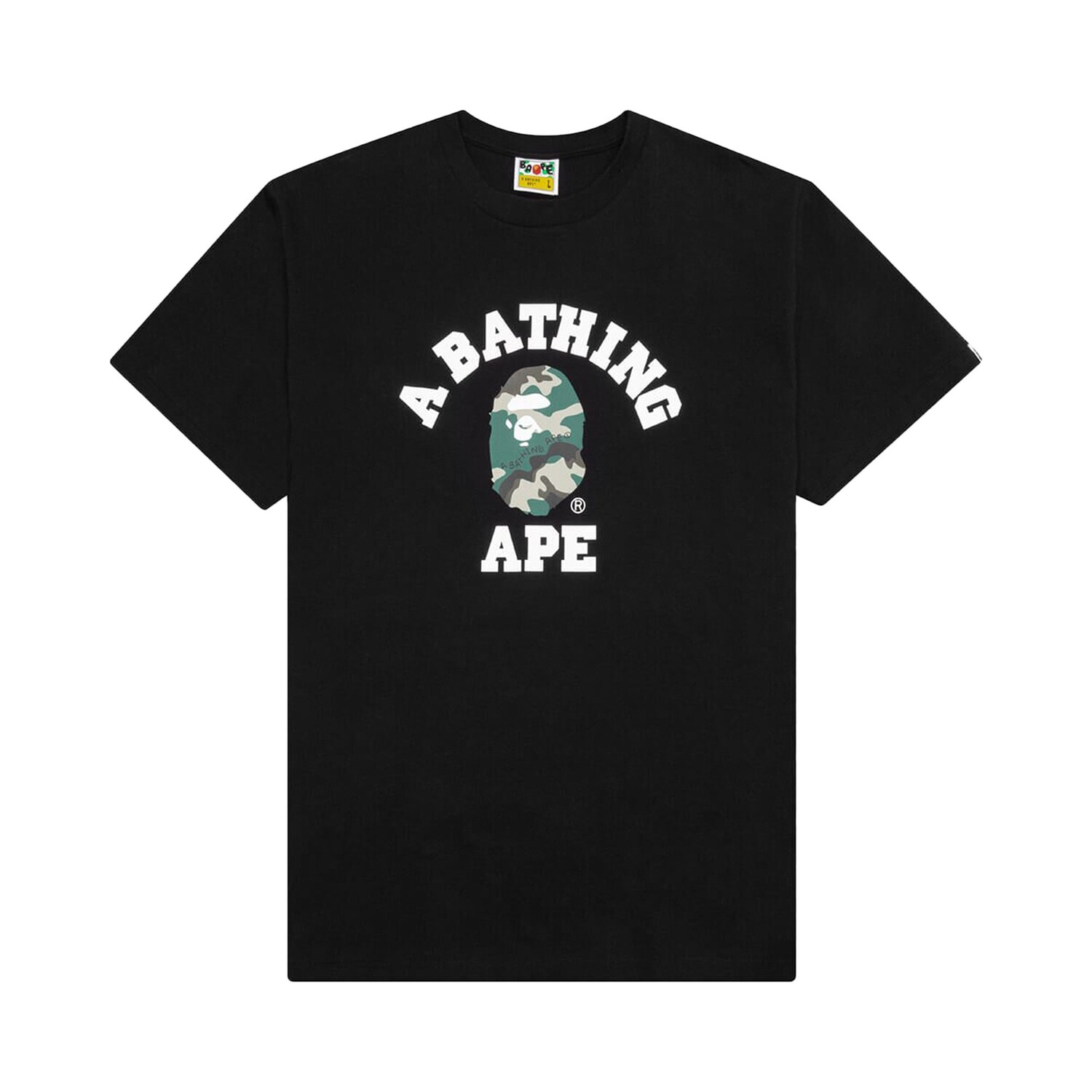 

Камуфляжная футболка BAPE Woodland, черная, Черный, Камуфляжная футболка BAPE Woodland, черная