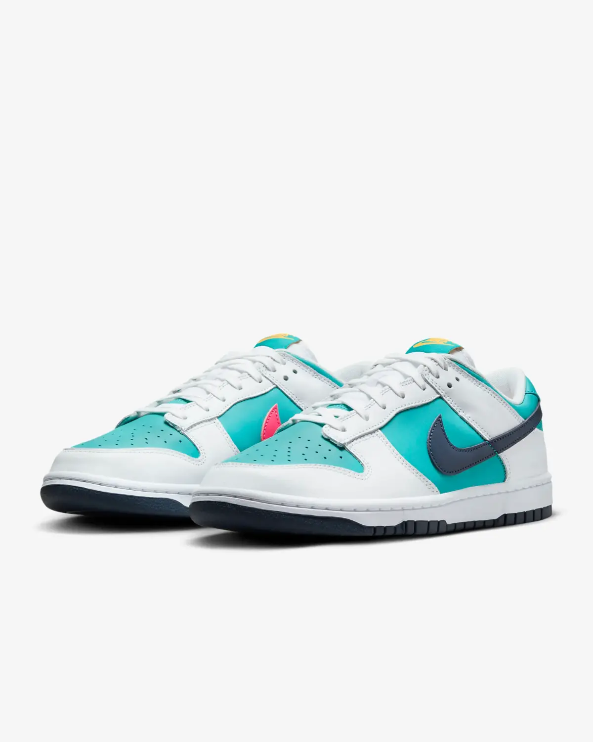 

Nike Dunk Low Retro HF4850-345 Кроссовки мужские Dusty Cactus кожаные со шнуровкой PSS181 (Синий, 11)