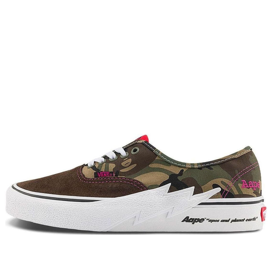 

Кроссовки Vans Authentic x Aape 'Bolt Green Camo', зеленый