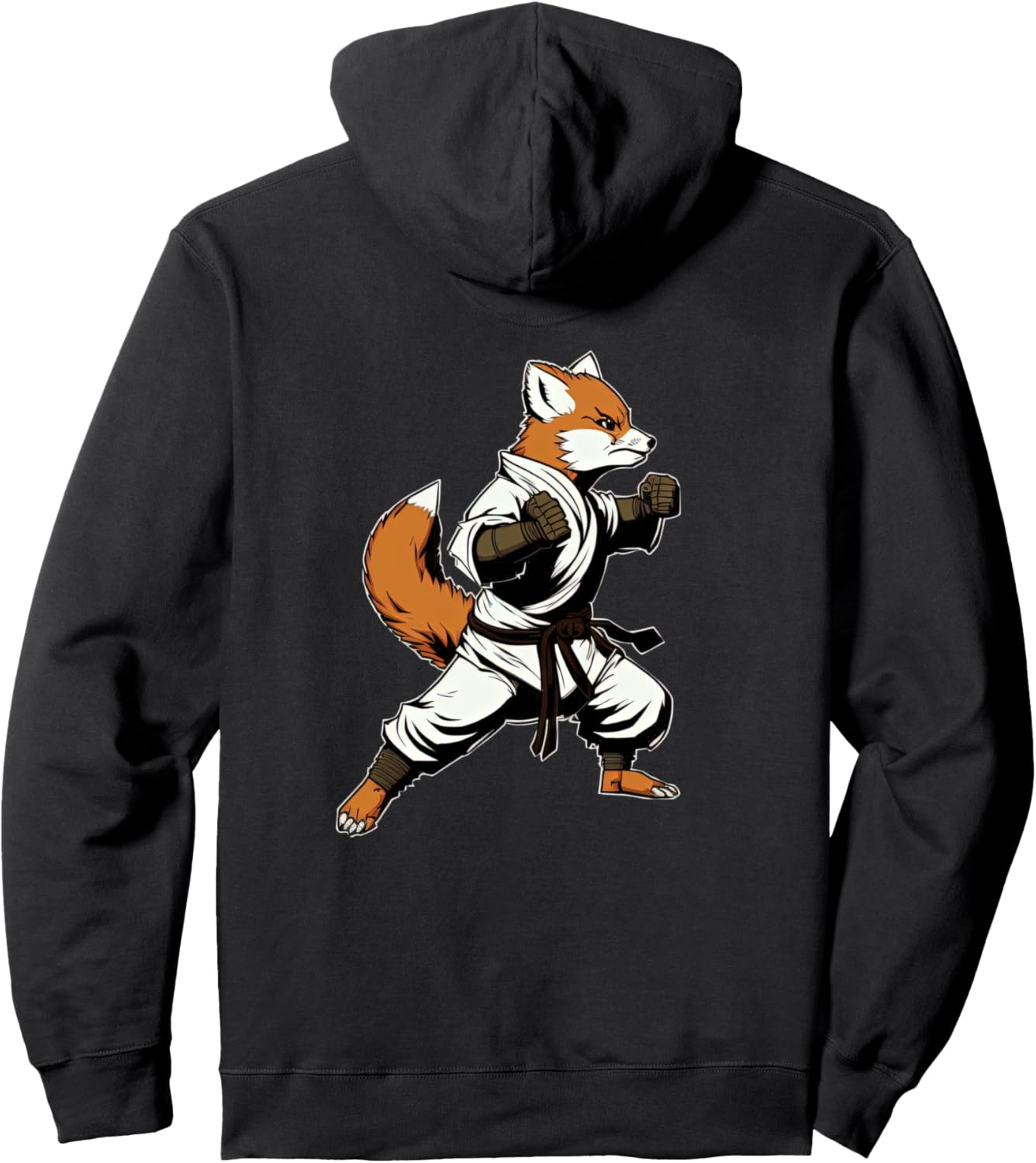

Толстовка с милым изображением лисички для дзюдо Shibi Judo Fox - Cute Martial Arts Judo Fox Hoodie Chibi Judo Fox Men'S And Women'S Hoodies, черный