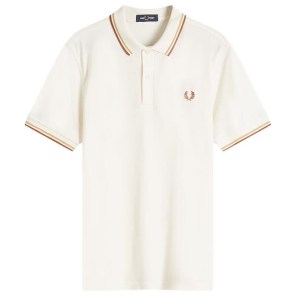 

Поло с двумя наконечниками Fred Perry, экрю