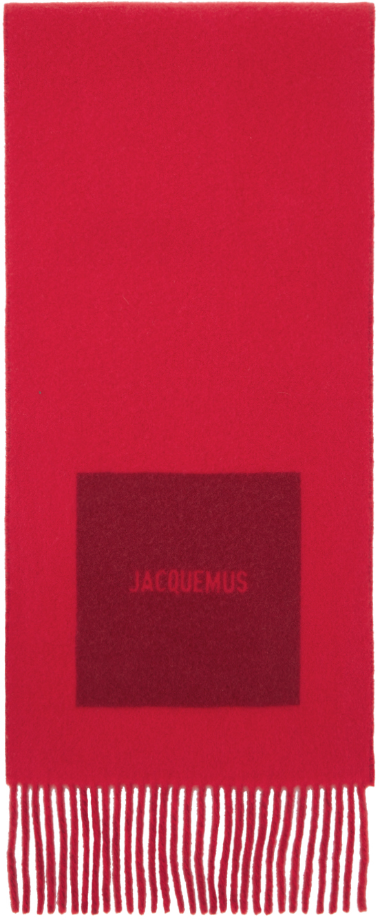 

Красный шарф La Casa 'L'echarpe Rond Carre' JACQUEMUS, Multi red