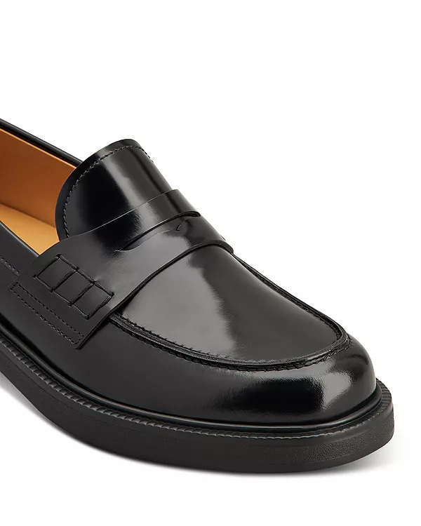 Женские кожаные лоферы Tod'S, черный — фото 3