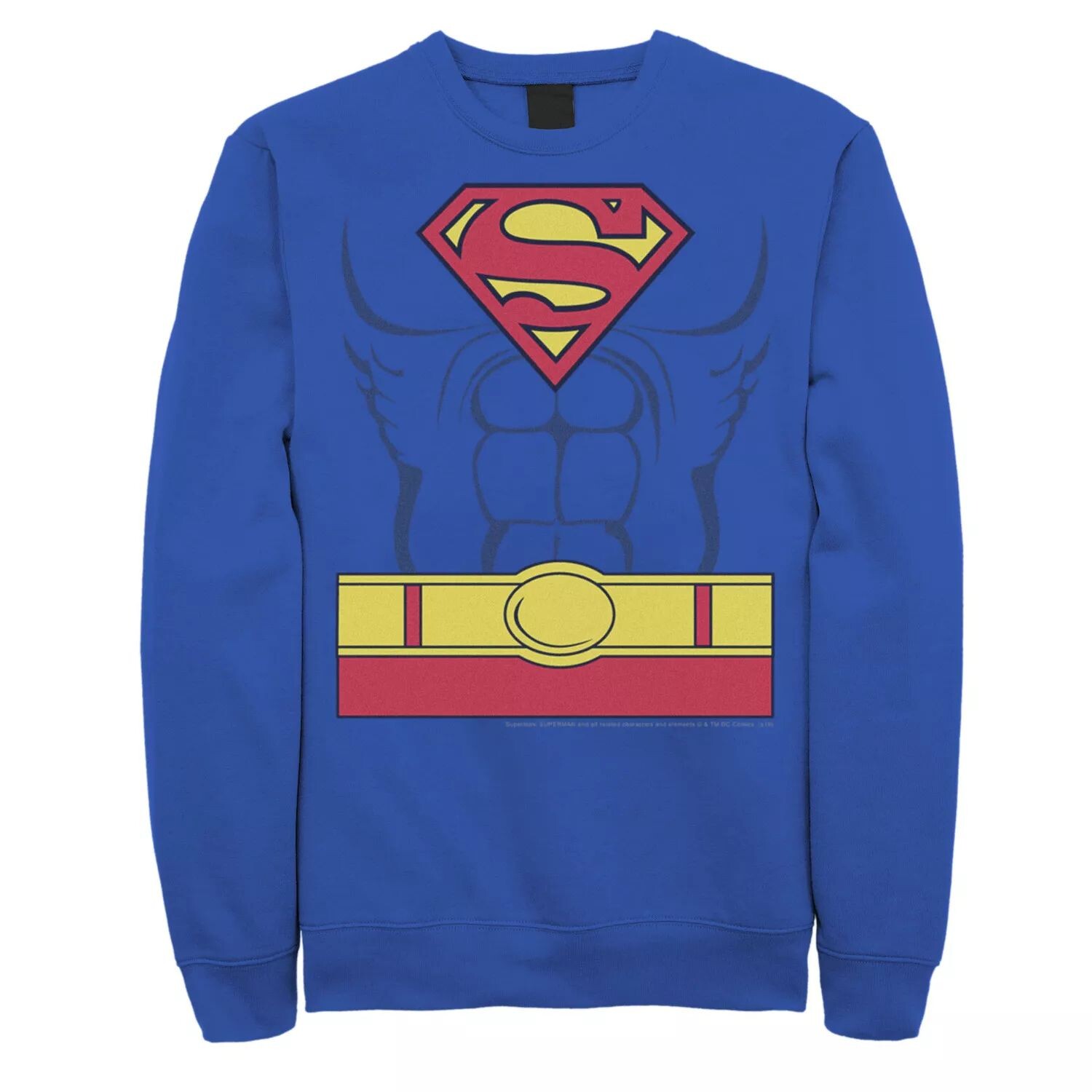 

Мужской флисовый свитшот с костюмом Супермена DC Comics Licensed Character